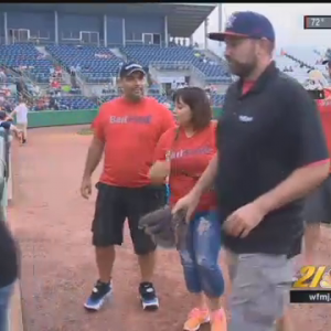 Kidnapped Cleveland woman throws out Scrappers pitch