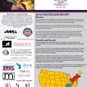 The BairFind Foundation presents the Post-Season Break Report